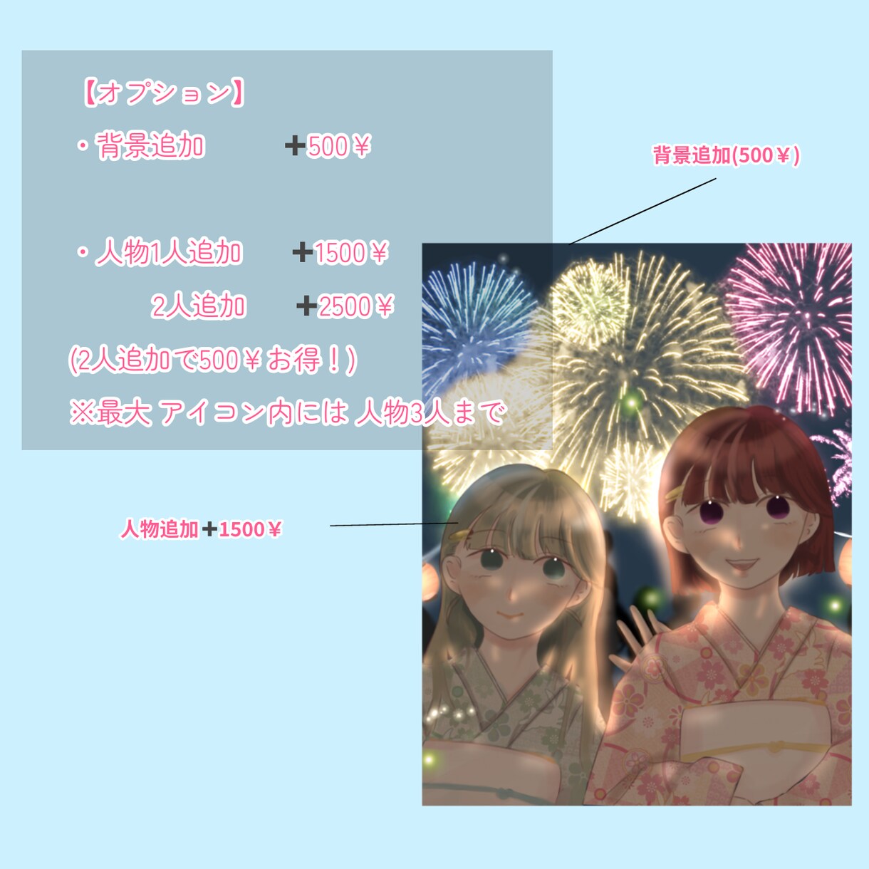 商用利用可!!アイコン描きます かわいくてつい自慢したくなるようなイラスト描きます！ イメージ4