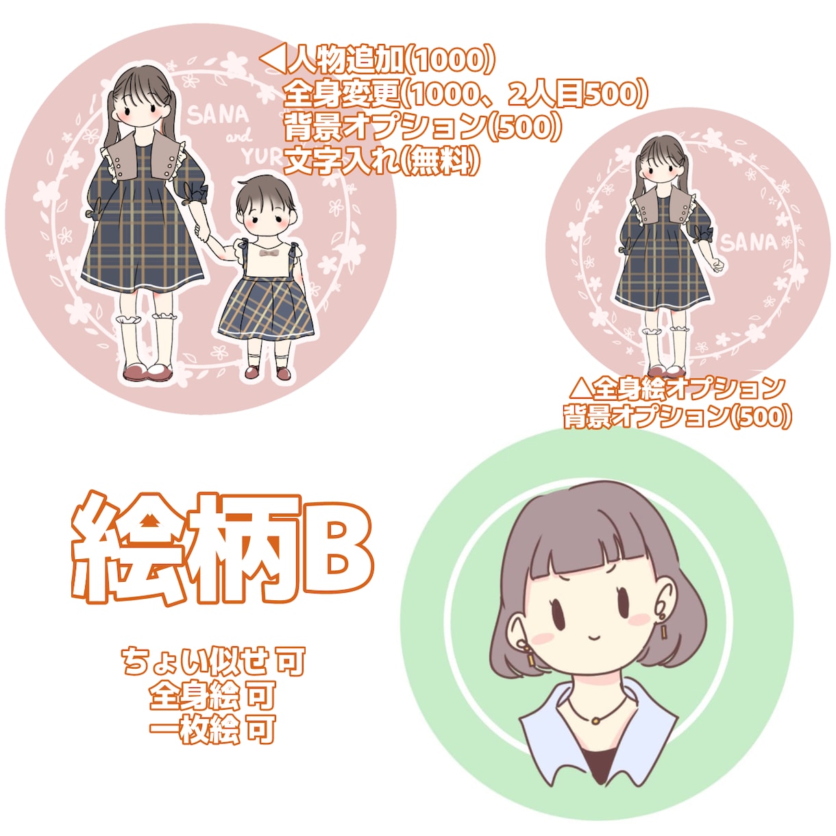 最短即日！オリジナルアイコン・イラスト描きます かわいいイラスト描きます。お子様やペットとのイラストも！ イメージ3