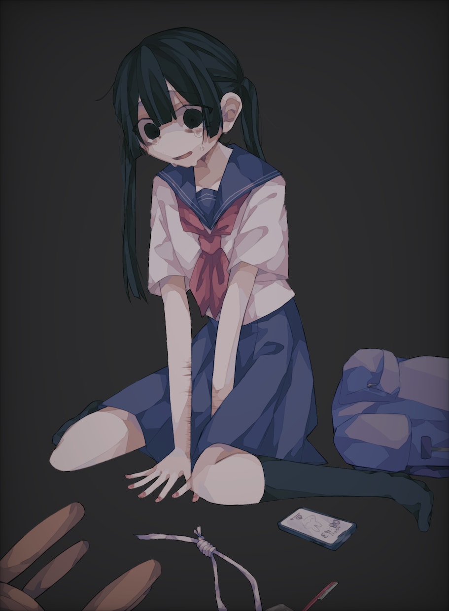 病み系動画イラスト、SNSアイコン等作成します 病み感のある仄暗いイラストを作成します イメージ4