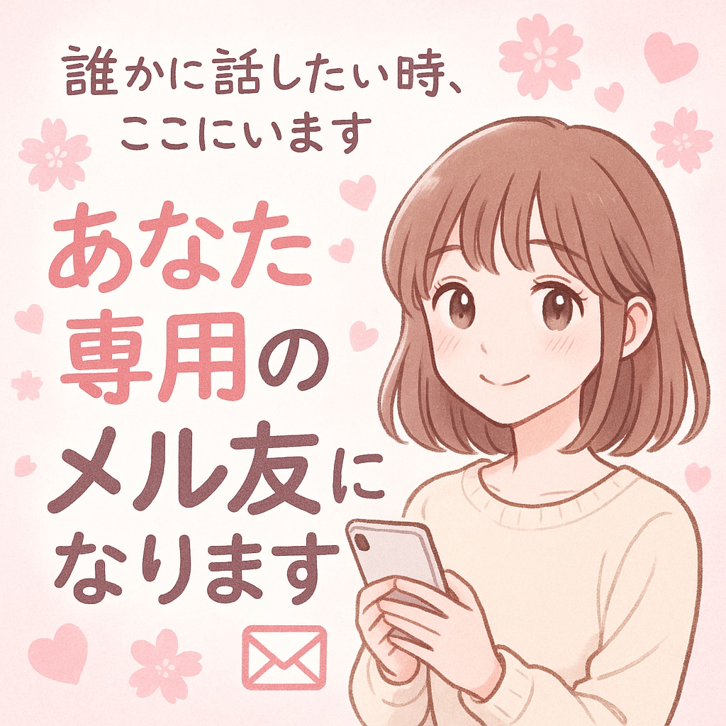 気軽にメッセージで話し相手になります 誰かにこの気持を伝えたい、と思ったら私に教えてください！ イメージ1