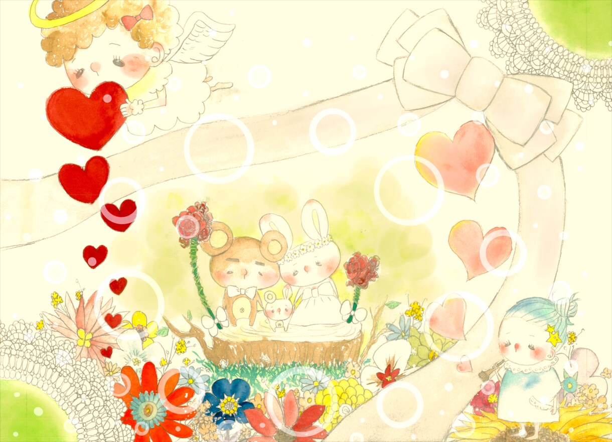 似顔絵やテーマに合ったオリジナルイラストを描きます ウェルカムボードはおまかせください(^^) イメージ2