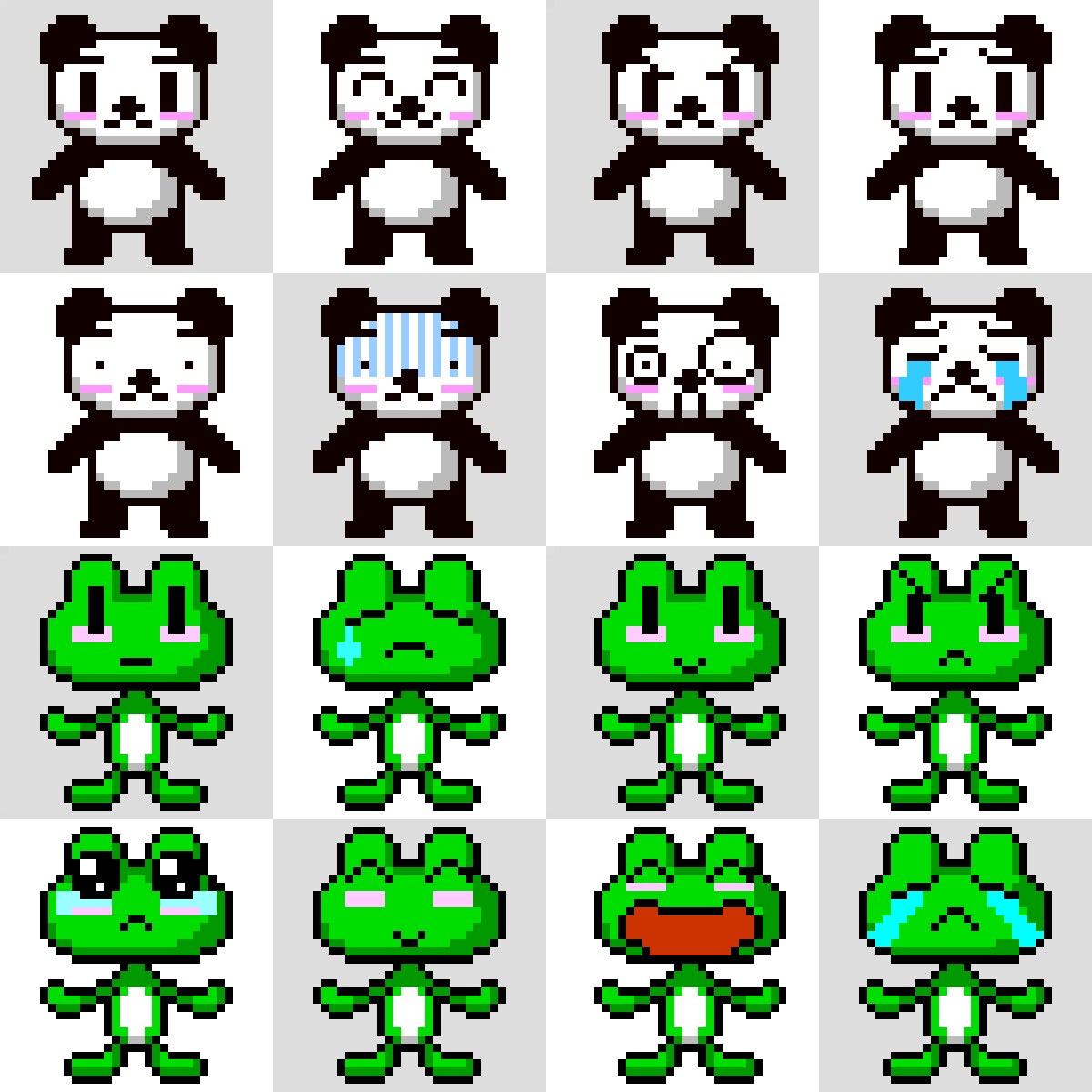 SNSアイコンに！かわいいドット絵制作します 32×32pxのドット絵をご希望のサイズにしてお渡しします！ イメージ3