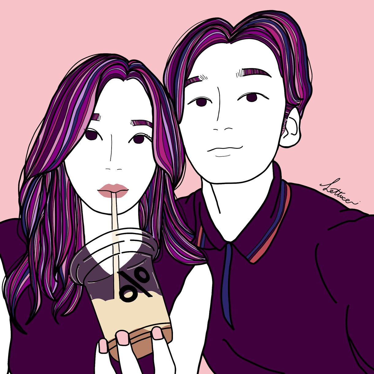 大切な人とのイラスト描きます 結婚式や記念日にイラストを添えてみませんか？ イメージ3