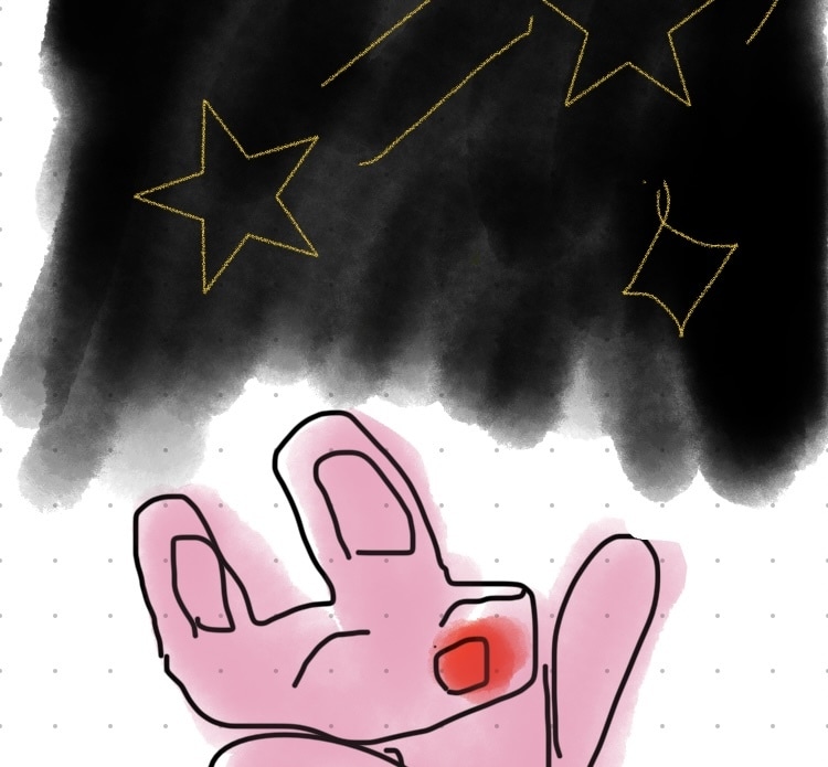 のんびりしたうさぎの絵を描いてます うさぎと夜空☆。.:＊・゜うさぎと遠足♪ イメージ1