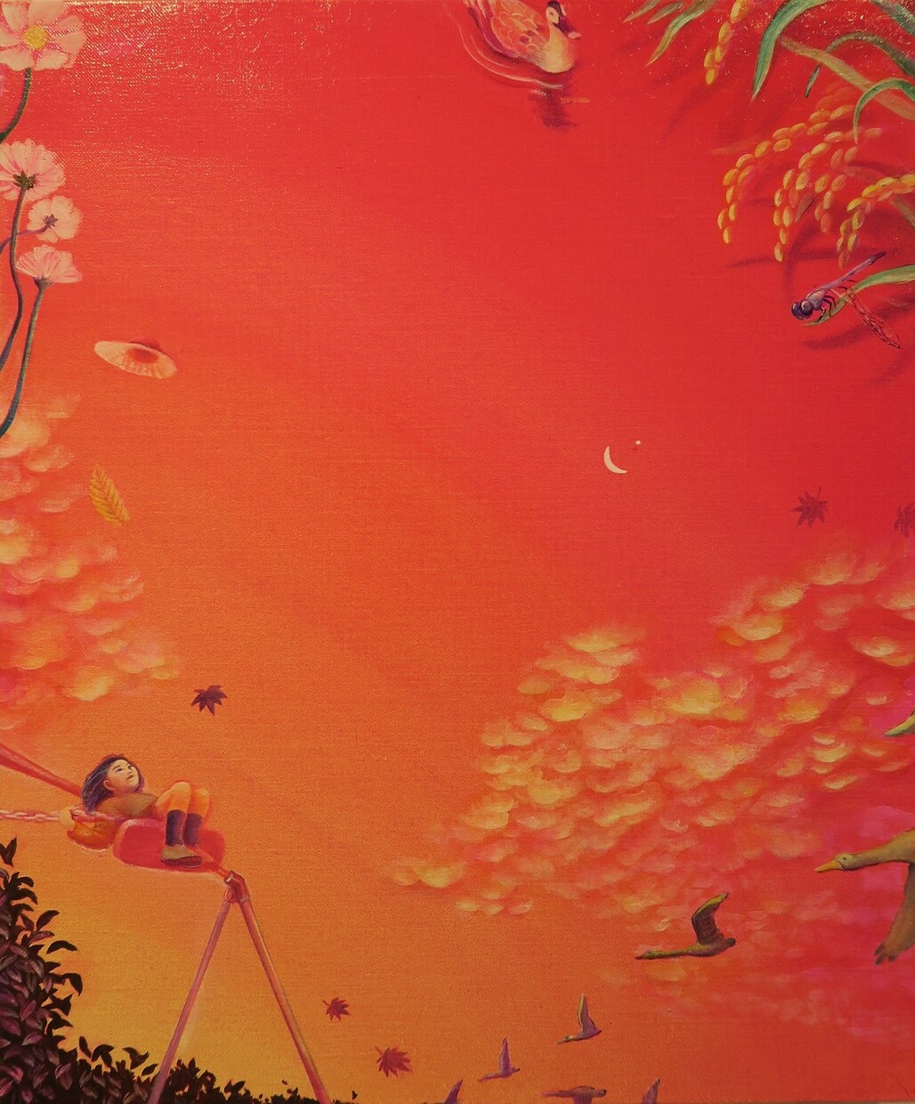 油彩で幻想的な風景画を描きます お好きなモチーフやキーワードをもとに、油彩画を描きます。 イメージ8
