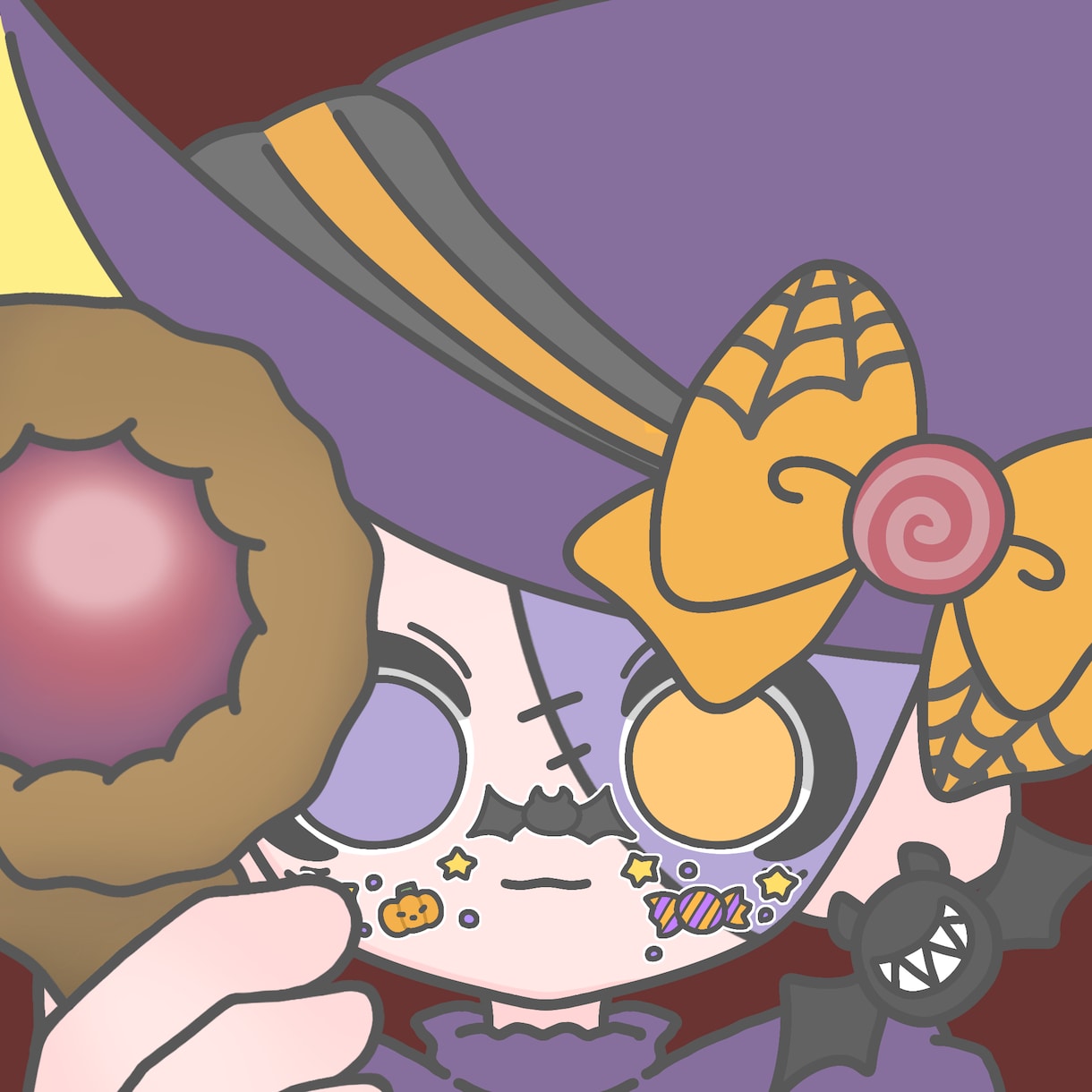 ハロウィンアイコンイラスト描きます まるっと可愛く！貴方を可愛らしく描きます！ イメージ6