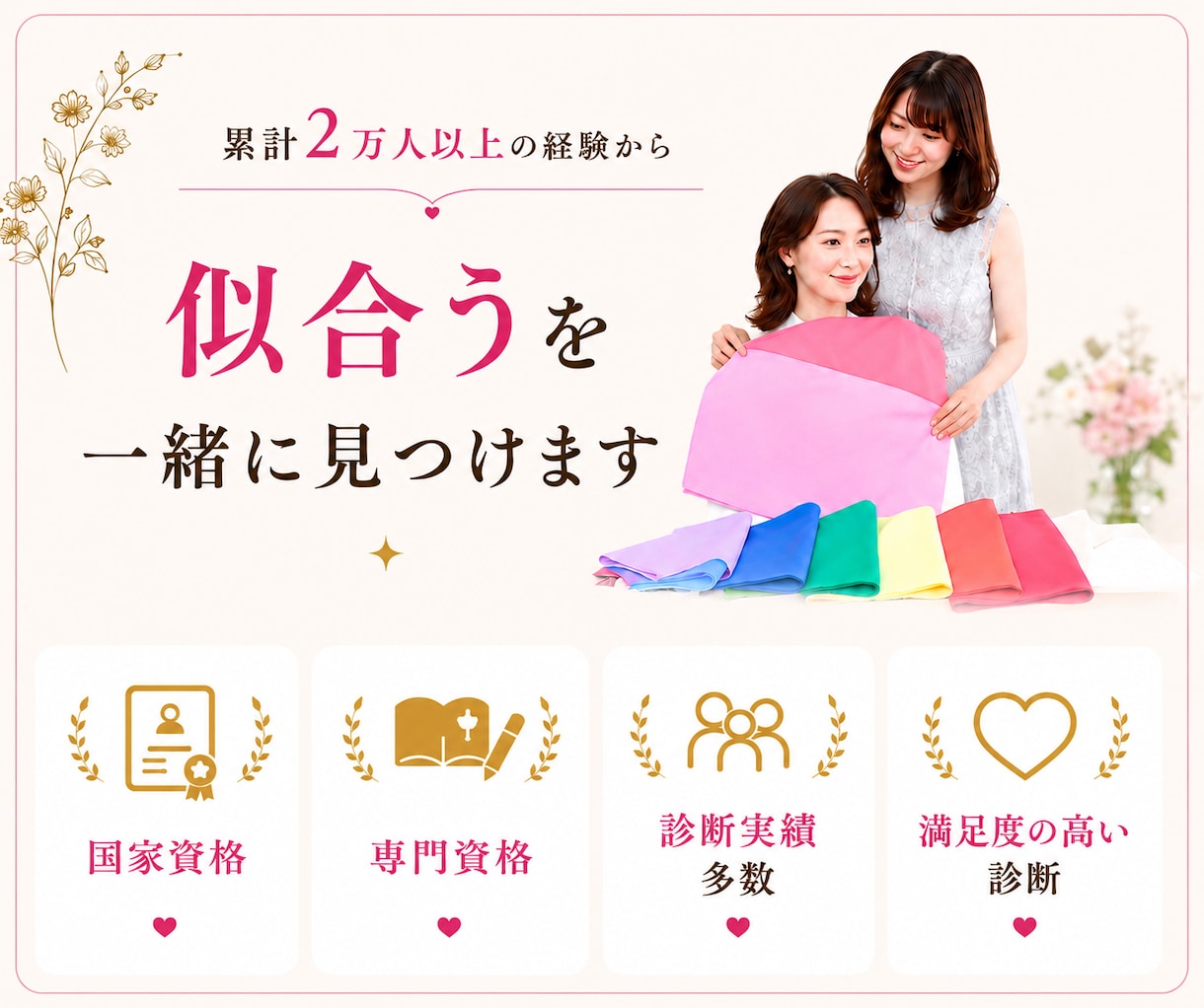 専用メイク解説動画付き◆似合うメイクカルテ作ります 初心者様も安心！しっかりフォロー◎コスメ選定・トータル診断 イメージ3