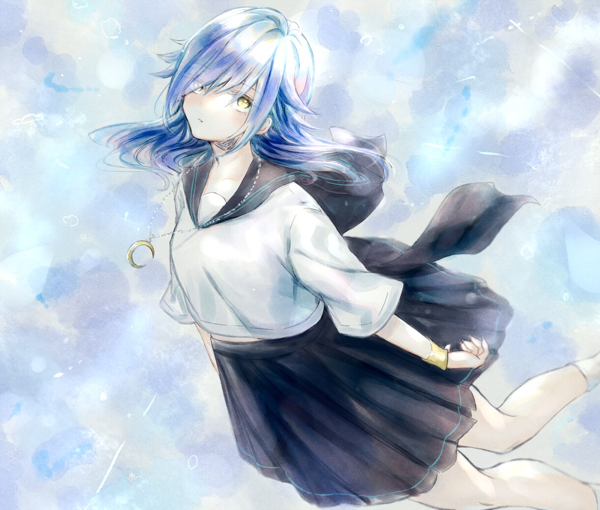 水彩風の綺麗なイラスト！二週間ほどで納品できます ◇一枚絵や動画サムネなどにどうぞ！キャラデザも可！ イメージ1