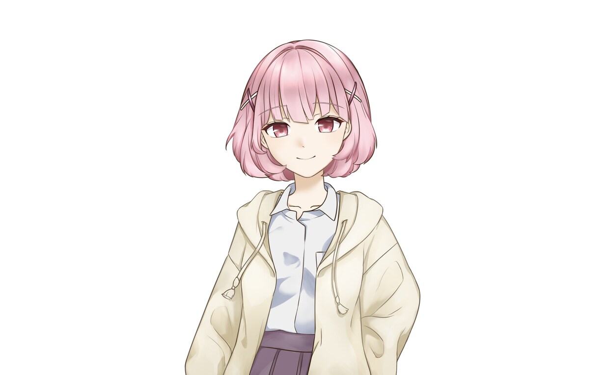 女の子の立ち絵制作承ります 10-20代女の子のシンプルな立ち絵をお求めの方へ！ イメージ1