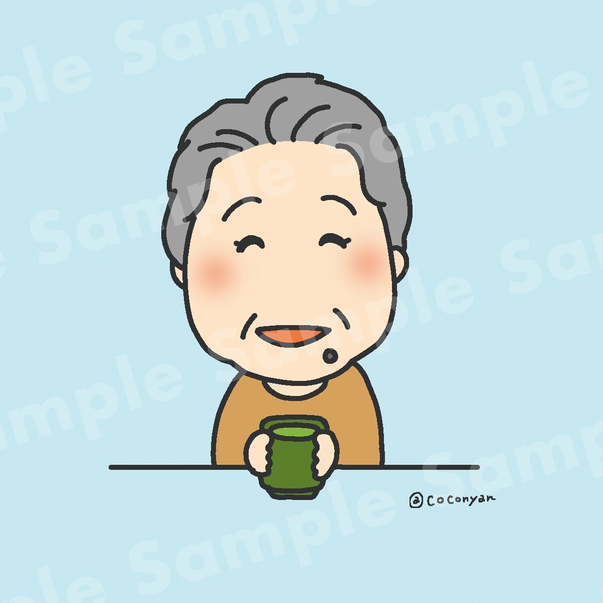 ゆるかわ似顔絵♪SNSアイコンお描きします オンリーワンなアイコン作りませんか？ イメージ4