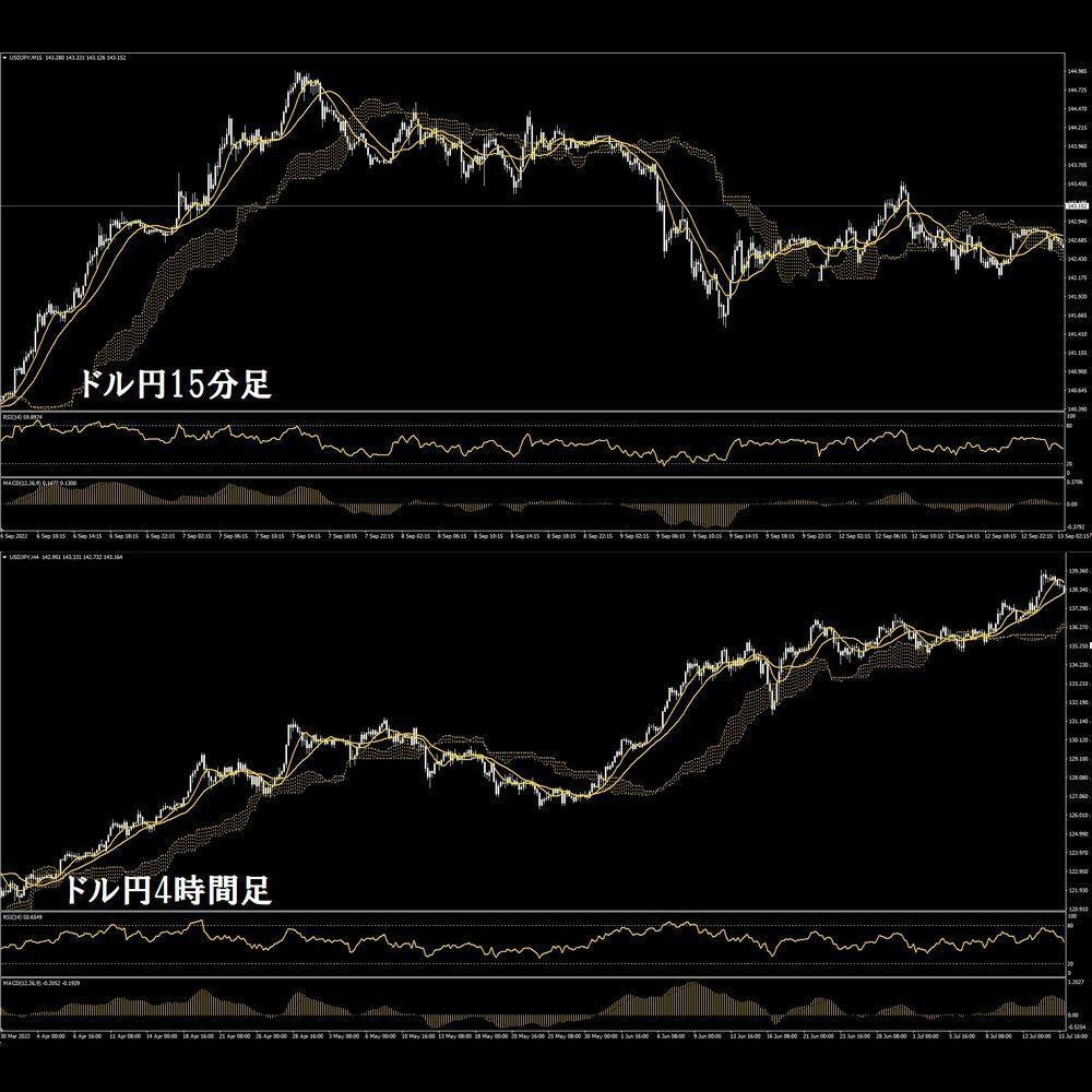 FX、バイナリーオプション用独自インジお譲りします スクール、サロン生配布用の一目雲改、RSI改、MACDインジ イメージ5
