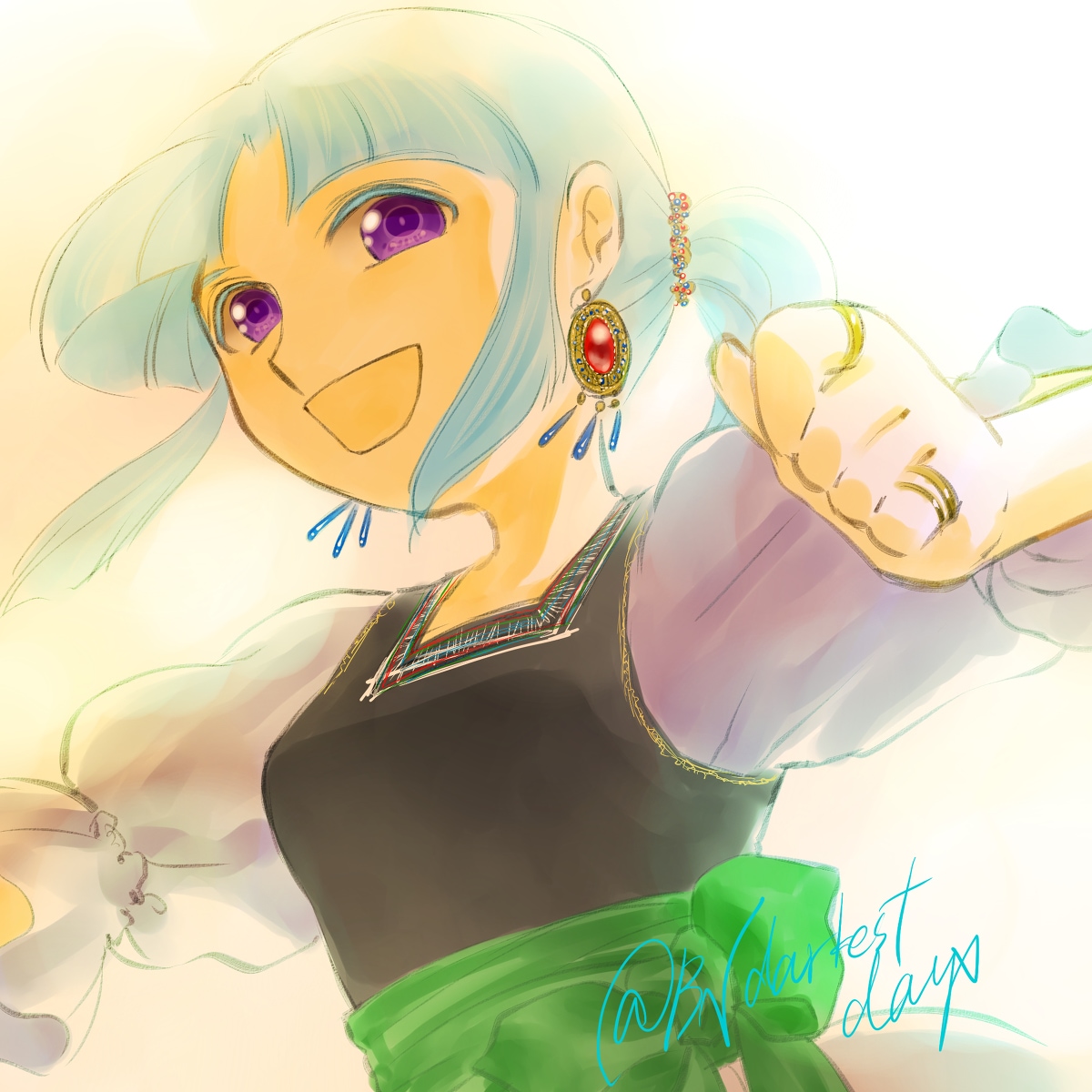 あなたの創作キャラをいい感じに描きます いただいた資料とお伺いした内容を元に一枚絵をお渡しします。 イメージ2