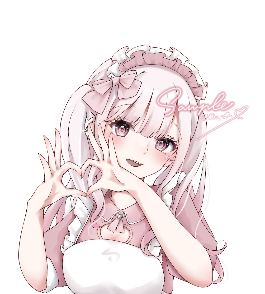 胸上構図可愛く描きます 絵柄によって雰囲気の変わるかわいいイラストをお届けします イメージ3