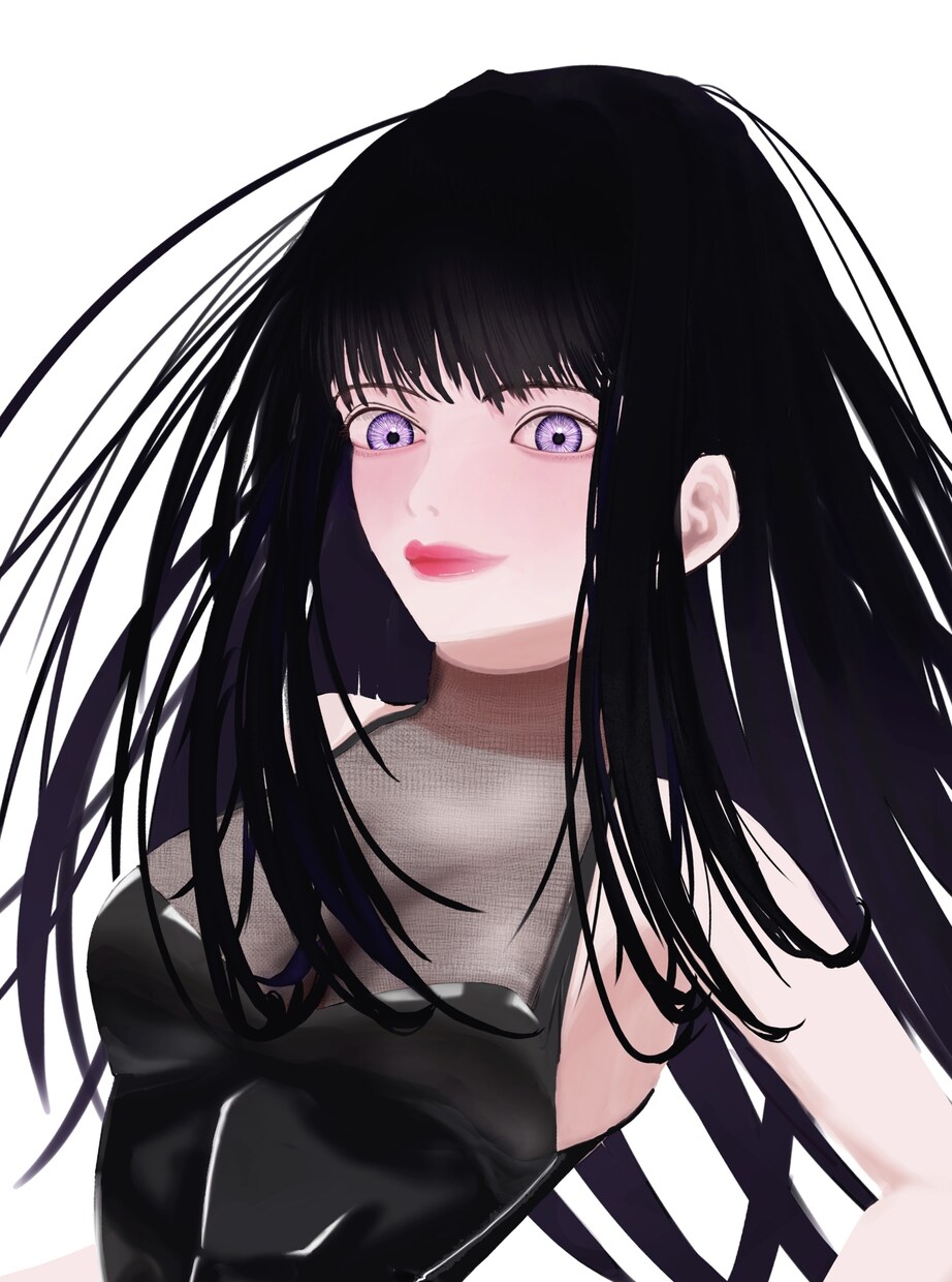 透明感のある美少女イラスト（顔アップ）描きます 透明感ある顔アップアイコン制作します イメージ3