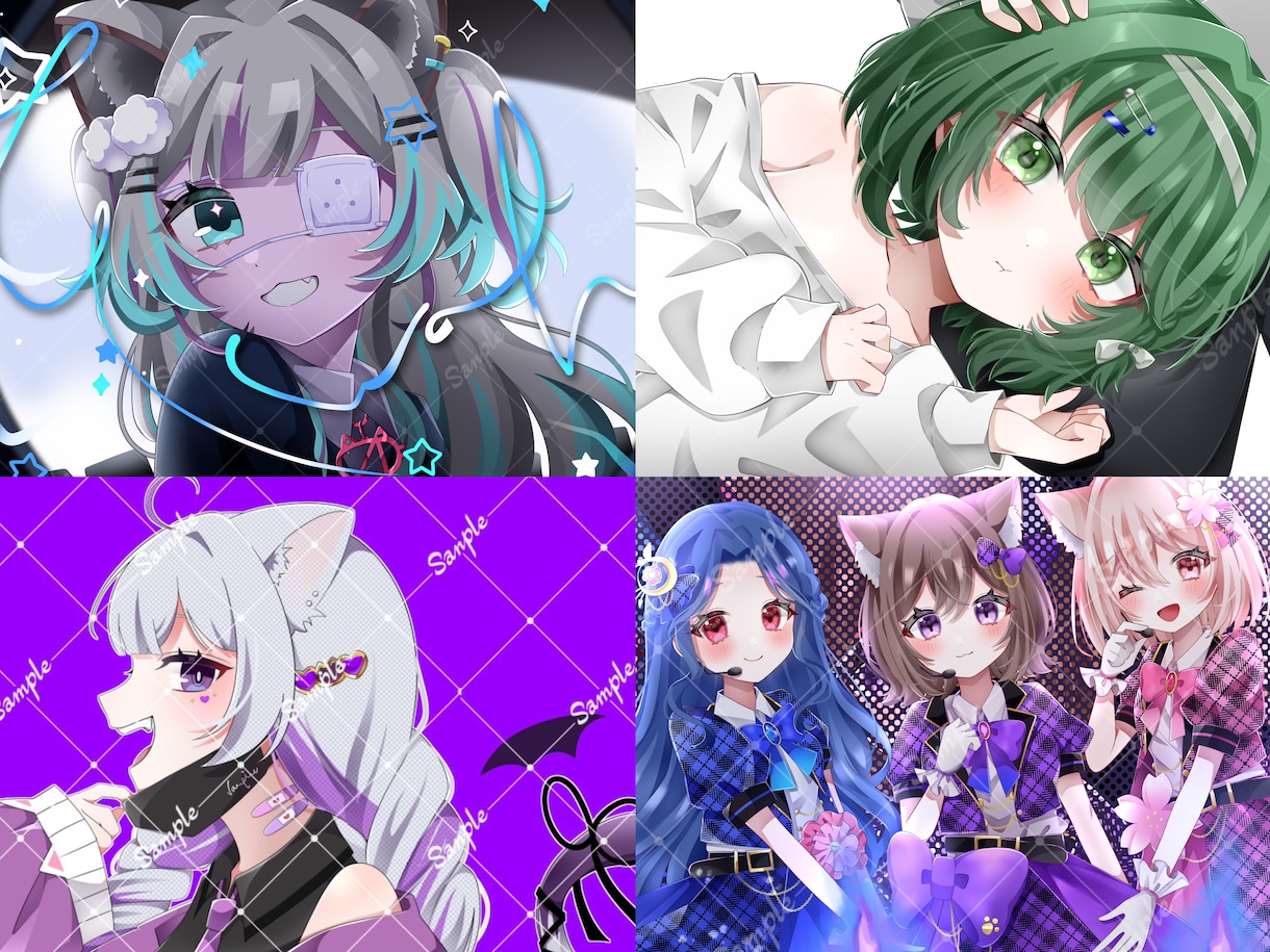 企業実績有！可愛いサムネイルイラスト描きます 目を惹くオリジナルイラストで素敵な歌ってみた動画に！MVも可 イメージ9