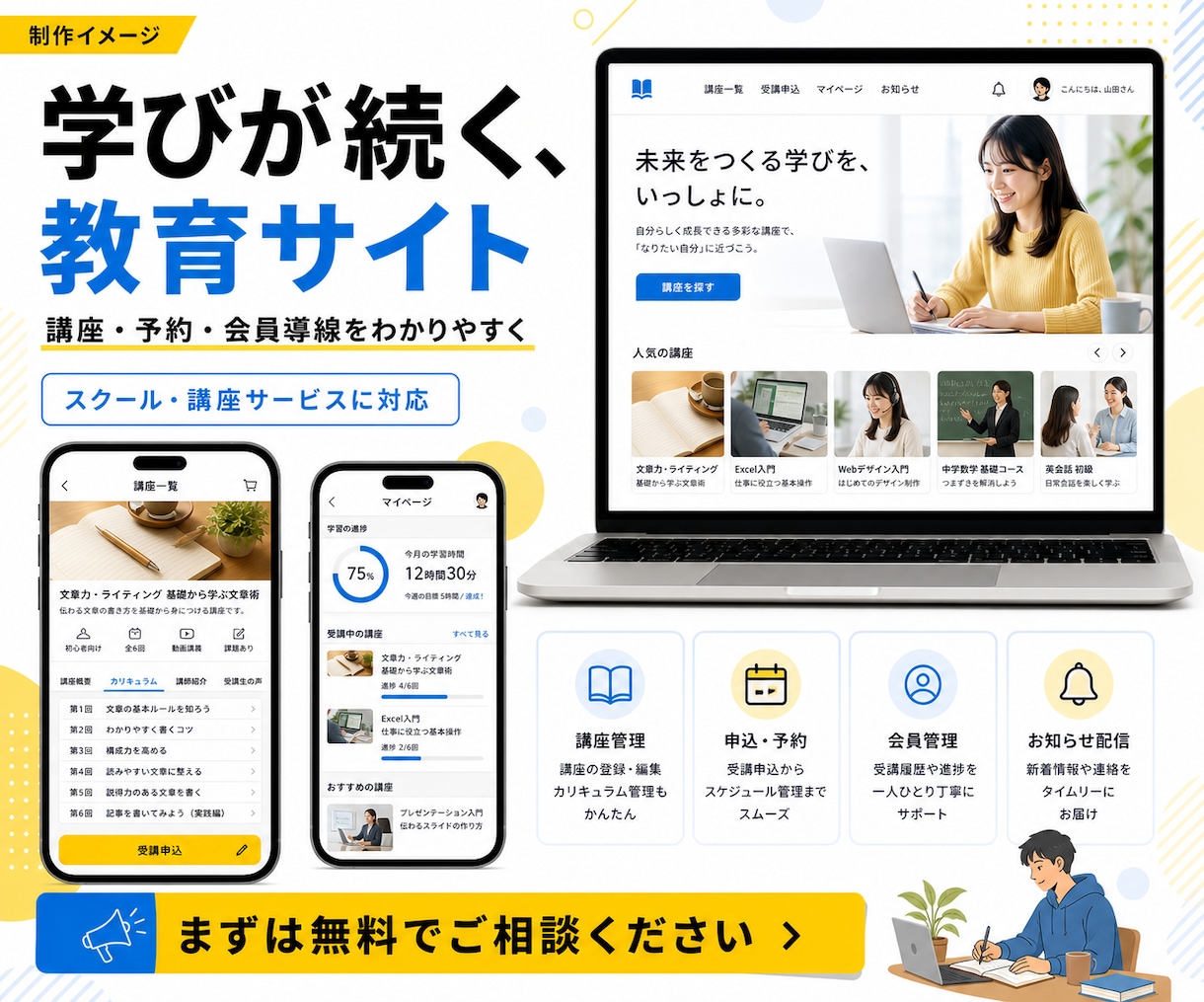 デザインから実装まで高品質なHPを制作します Web・EC・LPまで一貫対応！スマホ・SEO込み イメージ7