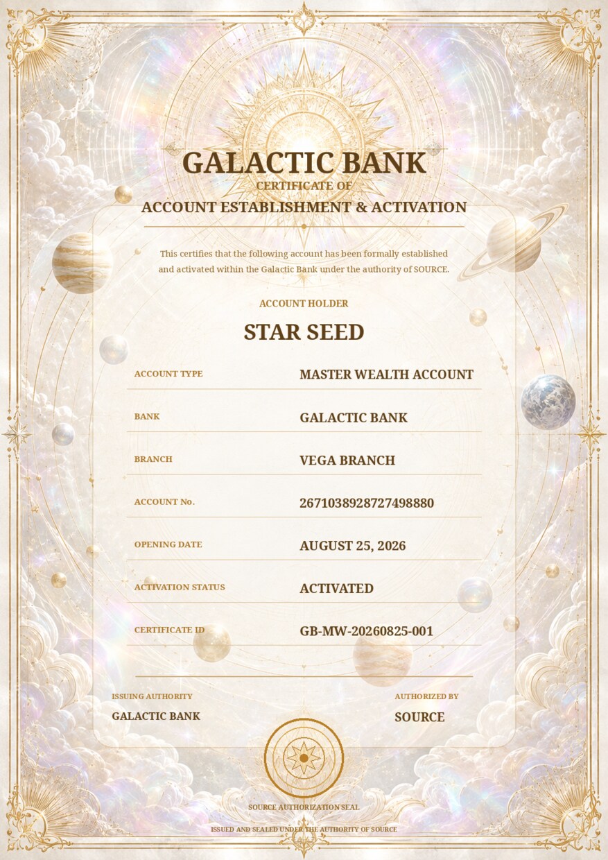 宇宙銀行の太陽系星を特定し口座開設。金運開花します 星名・銀行名・支店・所在地・口座番号・暗証番号まで完全開示 イメージ8