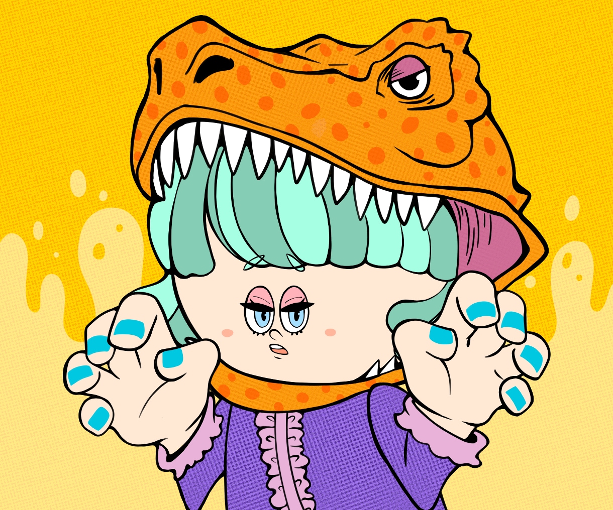 個性◎ポップでかわいいカートゥーンイラスト描きます 人物•動物やモンスターまでご希望用途に合わせてイラスト制作 イメージ7