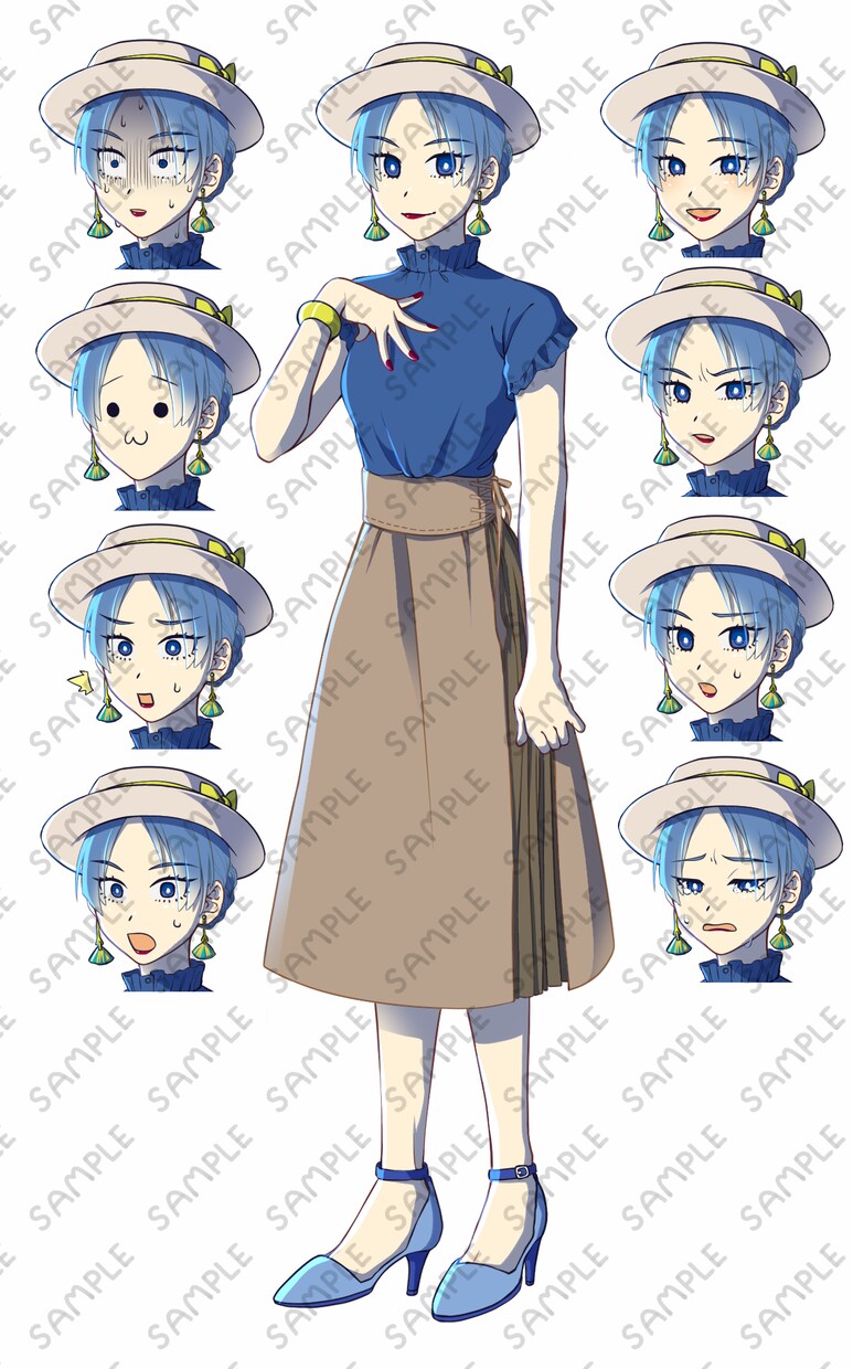 TRPG等で使用可能な立ち絵描きます 表情差分作成可能！表情豊かな立ち絵描きます！ イメージ2