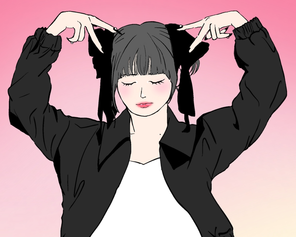 商用利用OK！韓国アイドルのようなイラスト描きます ！ヘッダー/ブログ/挿絵/アイコン/ビジネス/似顔絵 イメージ2