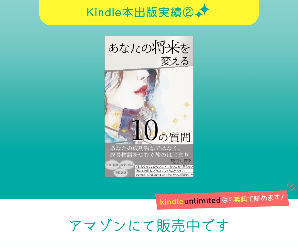 Kindle本の出版デビューをサポートします あなたの人生＝本を世に出すお手伝いをします イメージ3