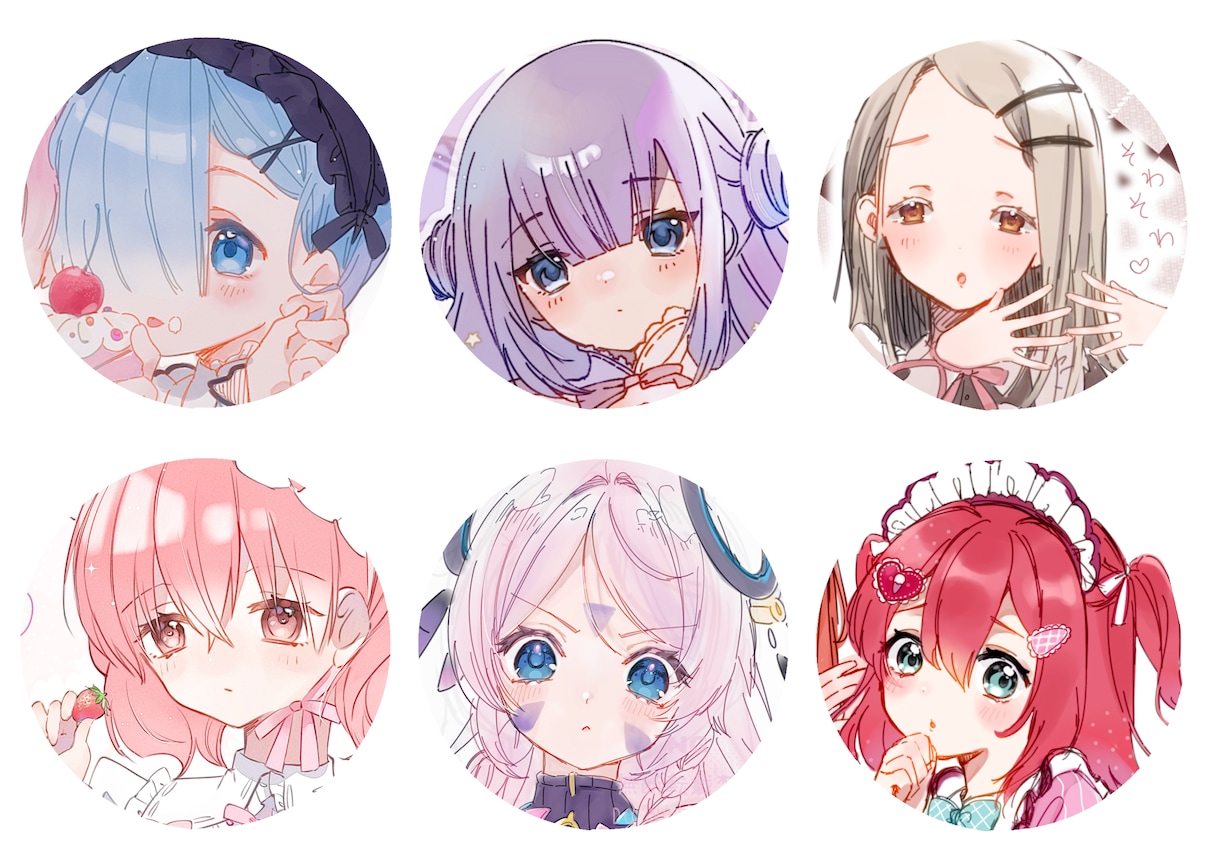 あなただけの可愛いイラスト・アイコンを描きます 修正無限!パターン複数!背景無料! イメージ6