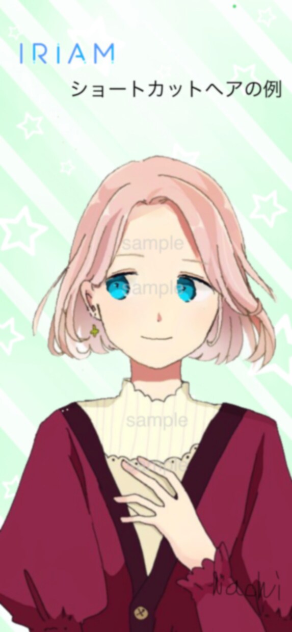 IRIAM用のイラストを描きます 可能な限りver.2で配信したいと考えてる方向け イメージ2