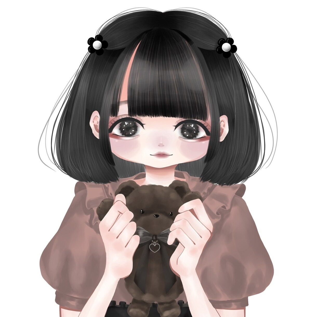 あなただけの可愛いSNSアイコン描きます 可愛い女の子のSNSアイコン・イラスト描きます！ イメージ1