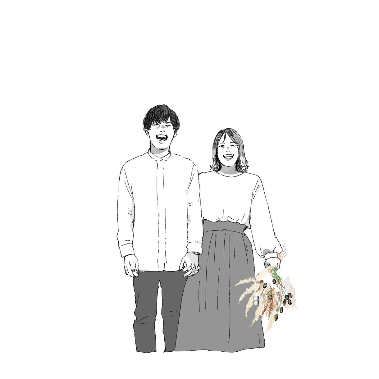 ウェルカムボードやプレゼントに使える似顔絵描きます お写真から似顔絵イラストを作成します！ イメージ7