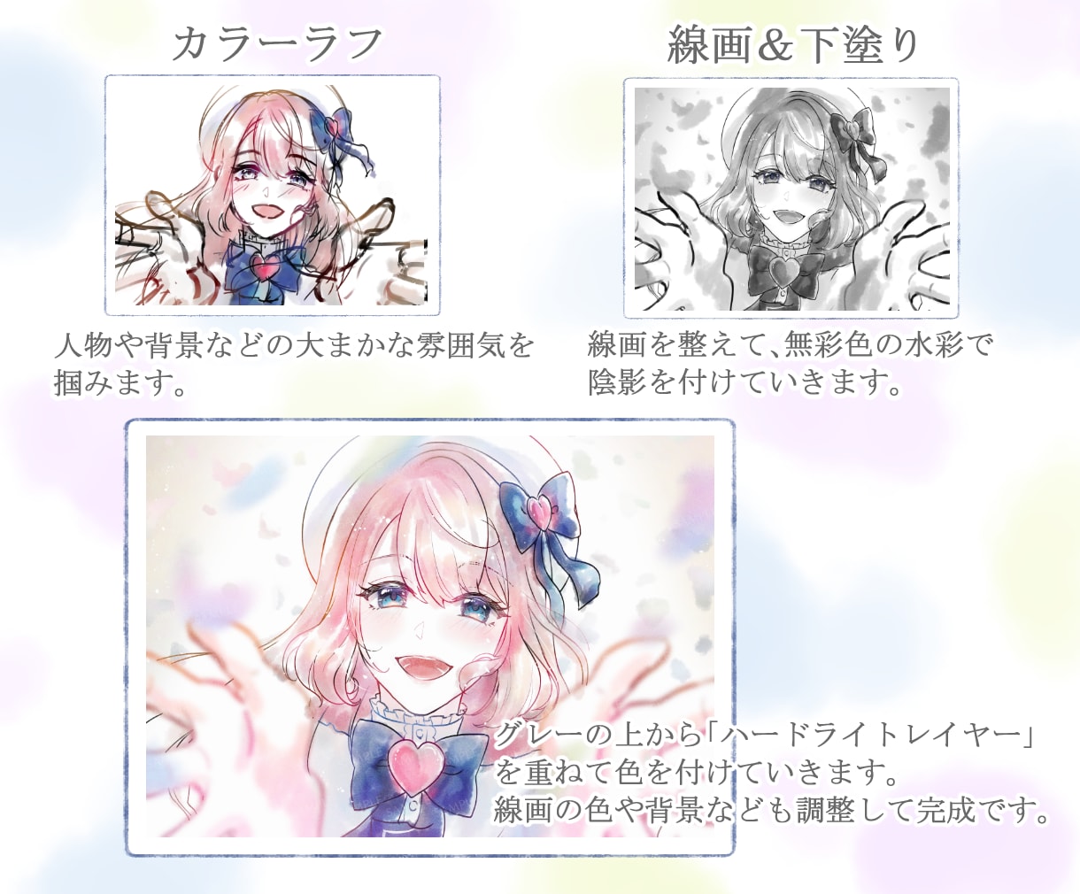 バラード・エモ曲に特化！歌ってみたサムネ描きます 【限定価格残り１名様！】聴く人の心に残る"空気感"を描きます イメージ7