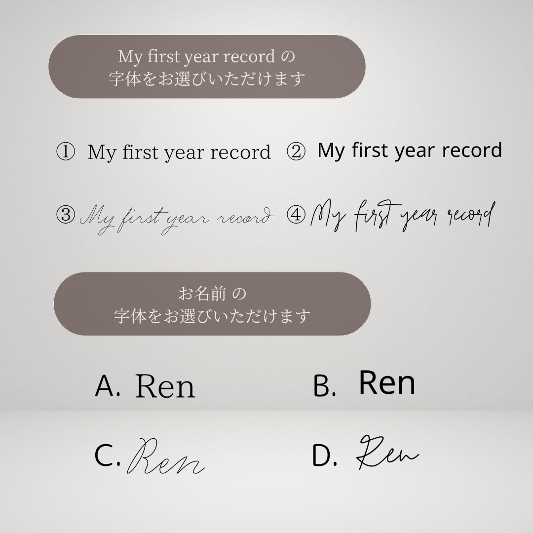 お子様の【FirstYearポスター】を作成します 大切な1年間の思い出を記念に！ イメージ5