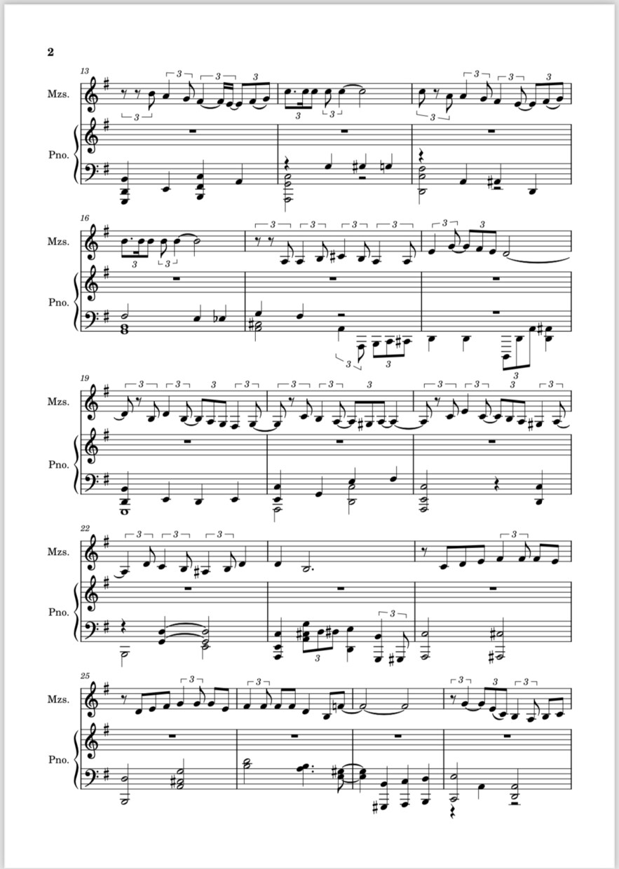 音大卒が弾きたい曲をピアノ楽譜で作成します クラシック、ジャズ、ポップスOK！ イメージ3
