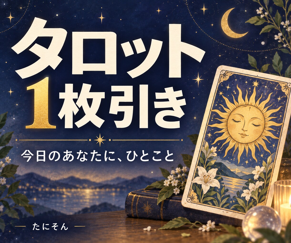 タロット1枚引き、今日のひとこと届けます 1枚引いたカードから、今日のヒントをお伝えします イメージ1