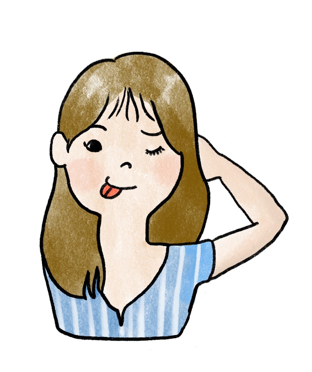 ブログ用アイコ作成します 手描きタッチのアイコン+表情別のカット イメージ5