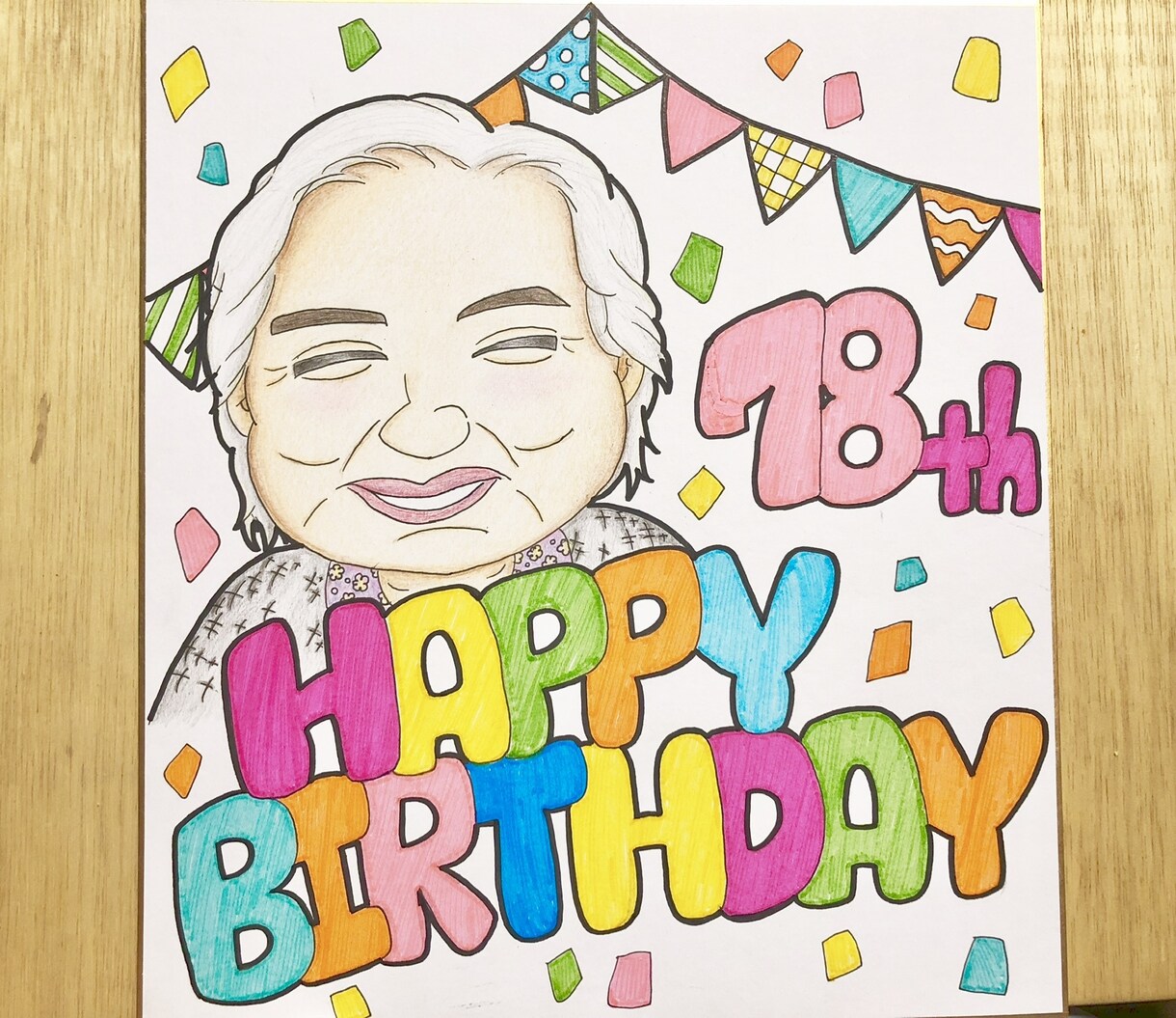 手描きの柔らかい雰囲気で似顔絵やイラスト制作します 似顔絵や、誕生日や記念日などのカード作成！ イメージ2