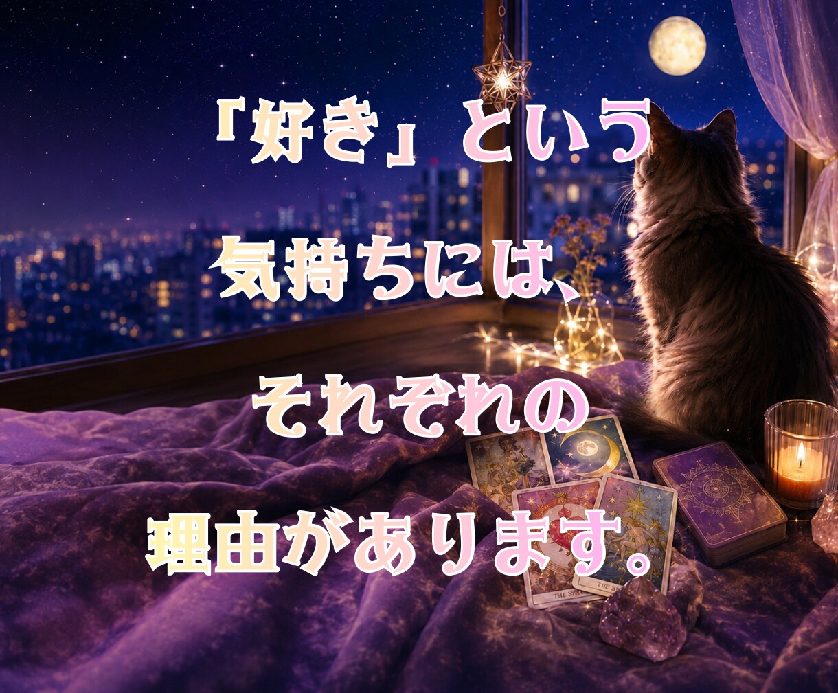 基本２４時間以内☽相手の気持ちと恋の流れ占います 片思い/復縁/複雑恋愛/相手の気持ち/不安な夜に心を整えます イメージ7