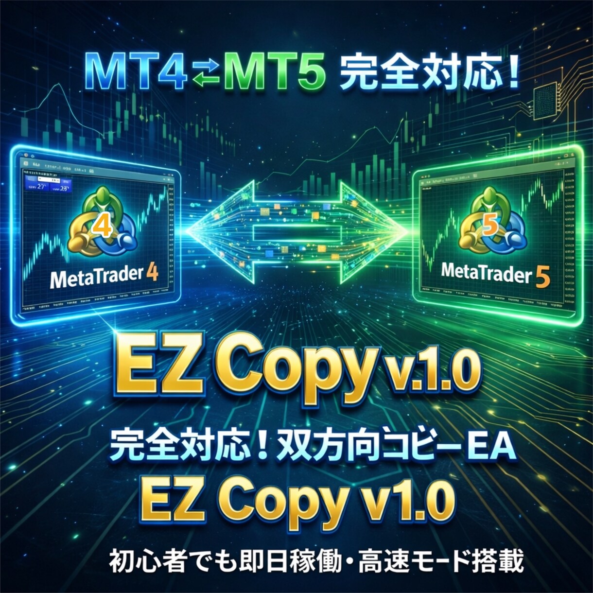MT4MT5 双方向コピートレードEA提供します 双方向コピーシステムでMT4とMT5の壁を壊しましょう！ イメージ1