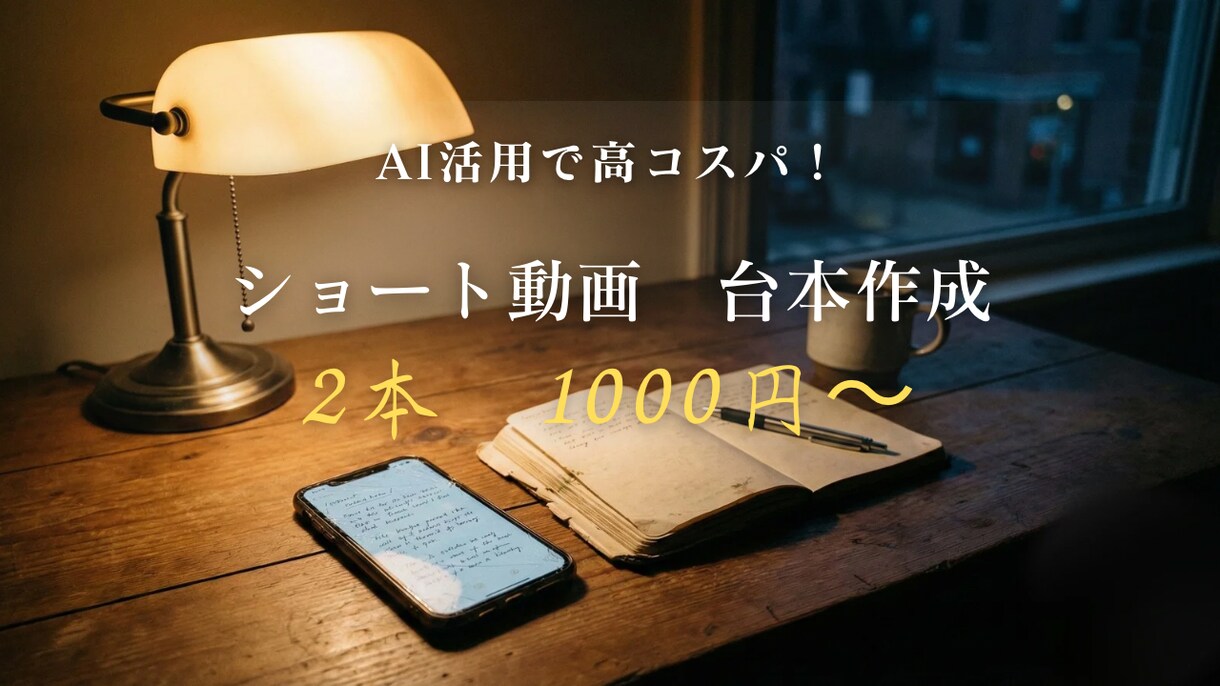 YouTubeショート「高コスパ台本」作成します 格安！視聴維持率を意識した構成で、サポートします。 イメージ1