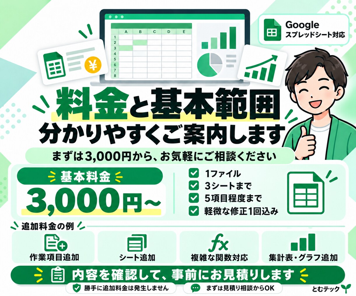 Googleスプレッドシートの困りごとを解決します 専門用語不要！関数エラー・集計ミス・表崩れを修正 イメージ4