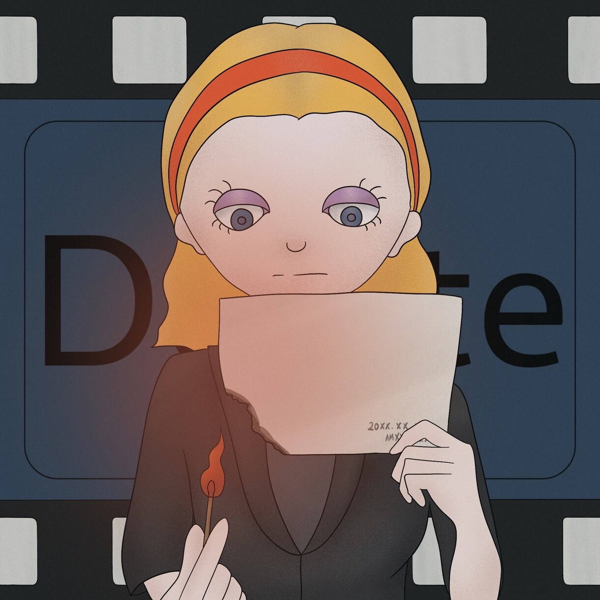 アンニュイで世界観のあるイラストを描ききます アイコン・グッズ・フライヤー・CDジャケットなど制作致します イメージ5