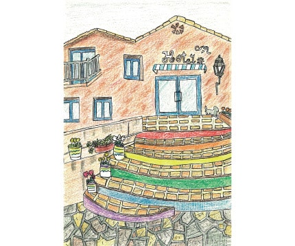 旅先の思い出を絵にしています 色鉛筆、水彩で優しく、ホッとするアナログ絵を イメージ4