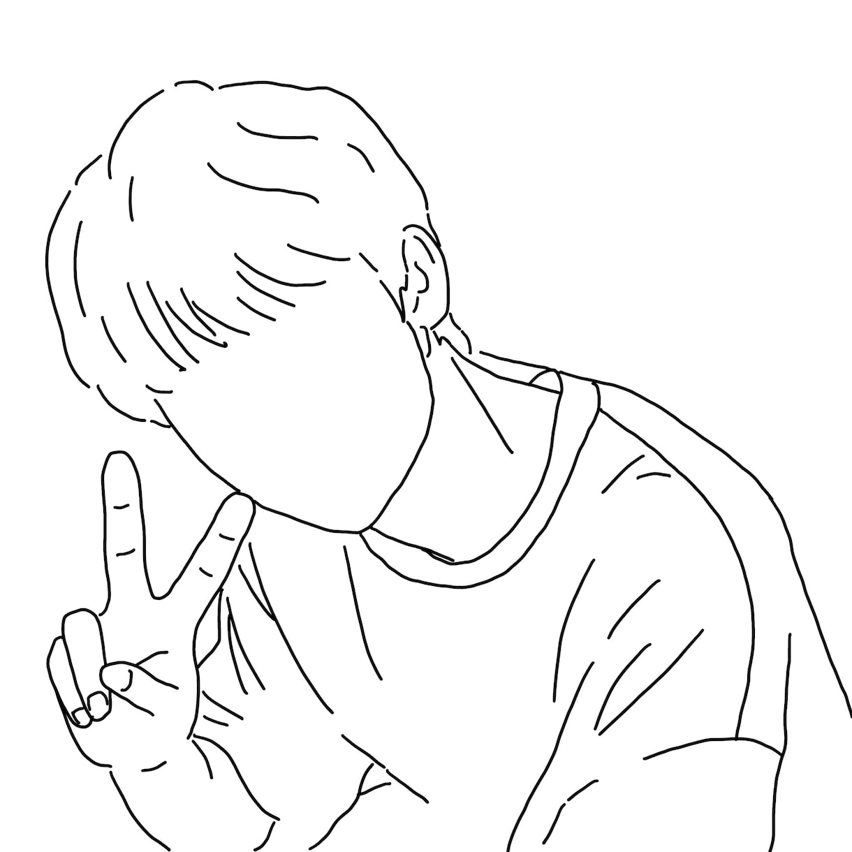 シンプルでおしゃれな線画似顔絵をお描きします SNSアイコン/似顔絵/挿絵/名刺 イメージ6