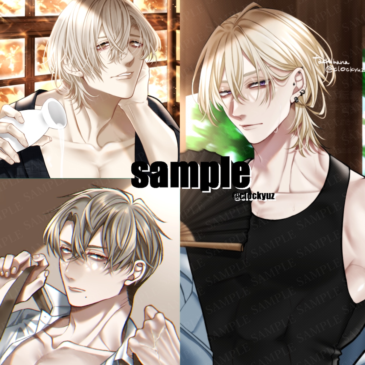 BL小説表紙/音声作品ジャケットなど◆制作します 小説、同人誌の表紙/同人音声作品ジャケットイラストなど◆ イメージ2