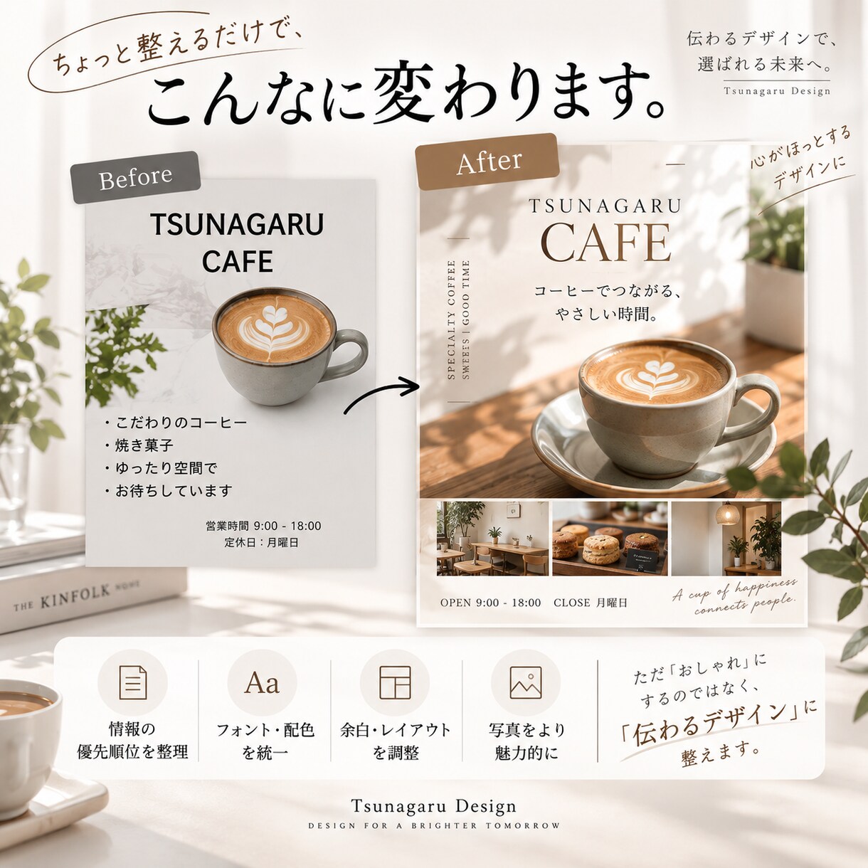 自作デザインの「なんか惜しい」をプロっぽく整えます Canvaで作った制作物を、伝わるデザインにブラッシュアップ イメージ2