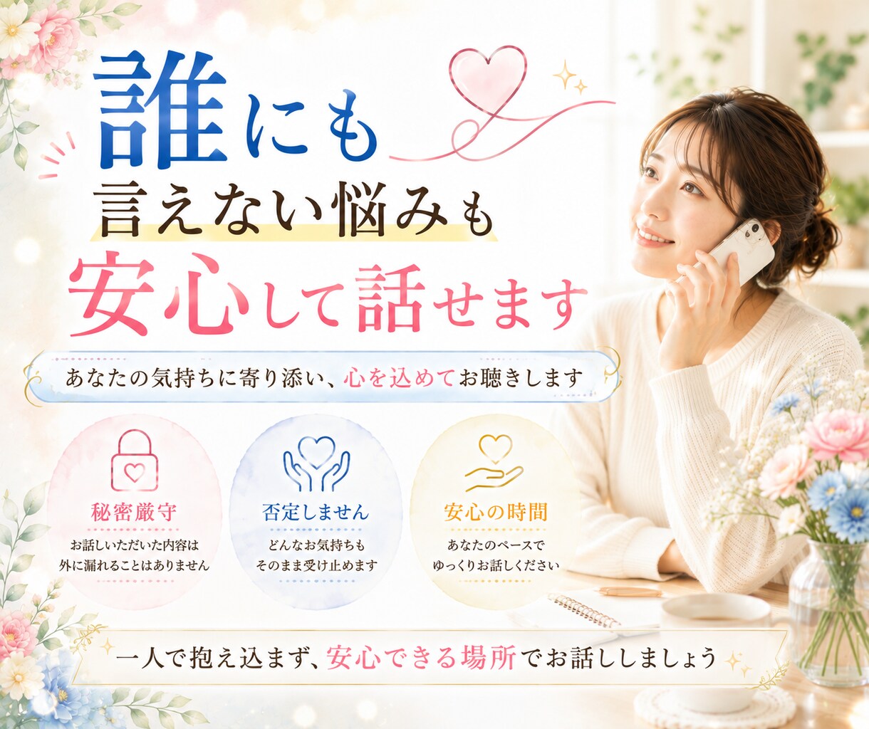 恋愛・復縁・仕事｜今すぐ霊視でご相談承ります 言葉にならないお気持ちも、お聞かせください。 イメージ8