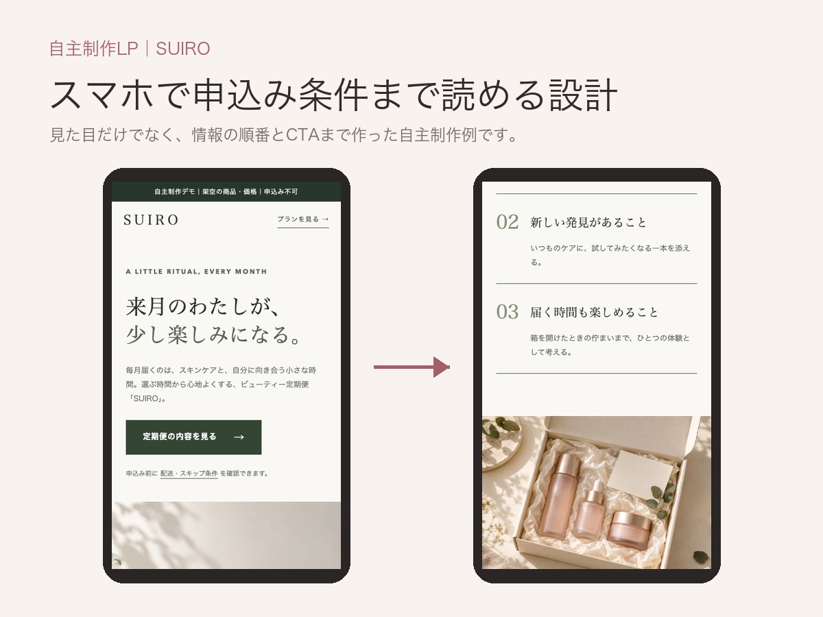 美容・サロン向け短尺LPを制作します 原稿と写真支給で5セクションを7日で公開 イメージ5