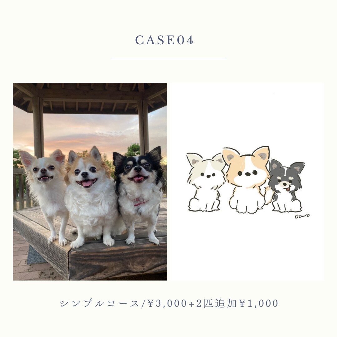 ペットや動物を可愛くイラストにします 修正無制限 / シチュエーション指定OK！ イメージ7