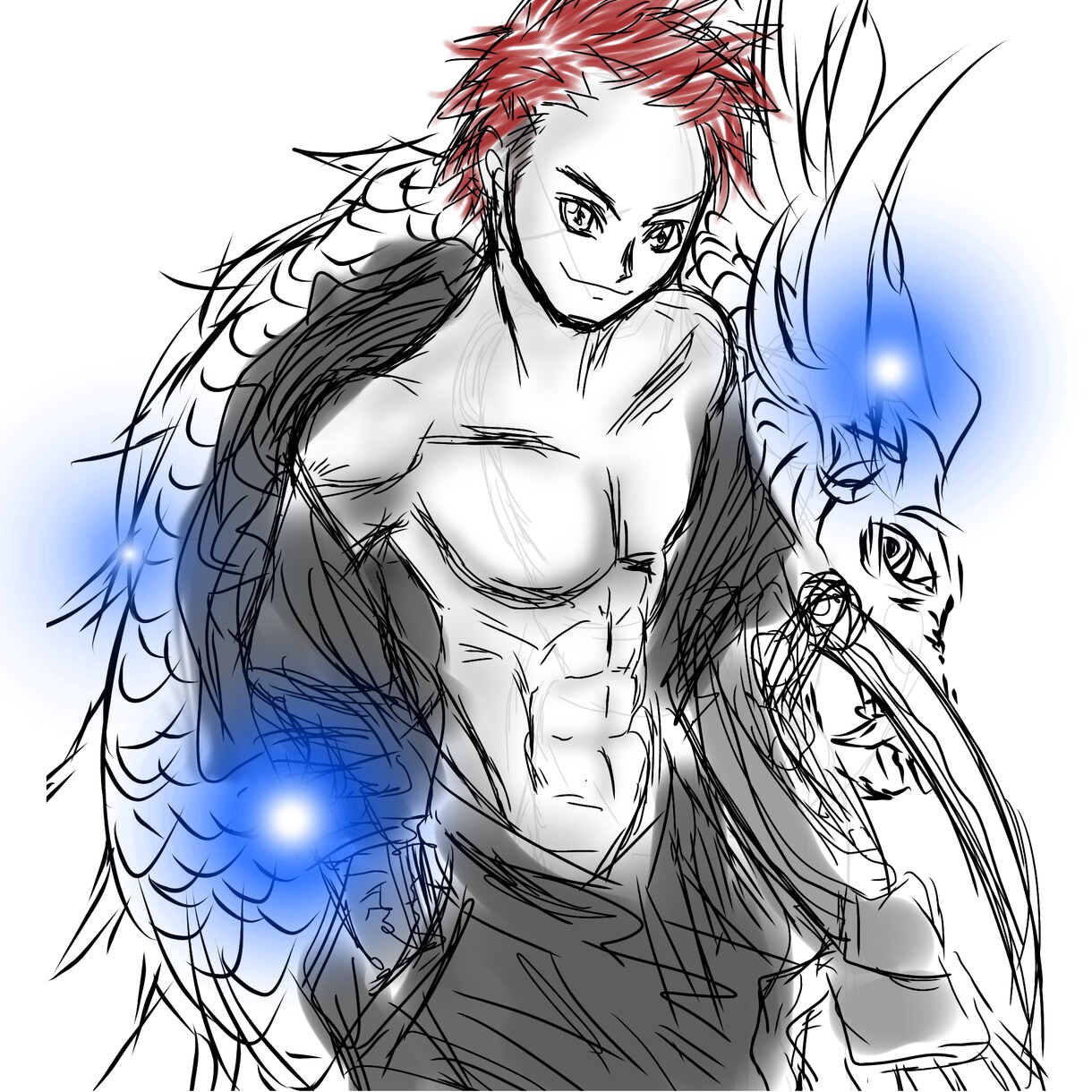 龍神さまが依頼人様に寄り添うイラストを描きます 龍神さまと縁を結び、目標や夢を達成するお手伝いをします！ イメージ2