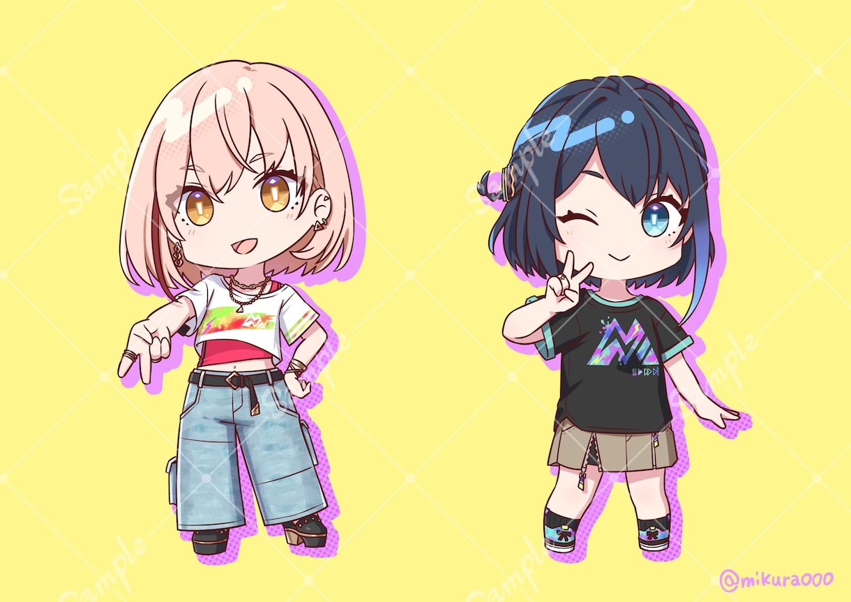 商用可！SDキャラクター制作できます ポップでかわいいSD・デフォルメイラストを制作します！ イメージ3