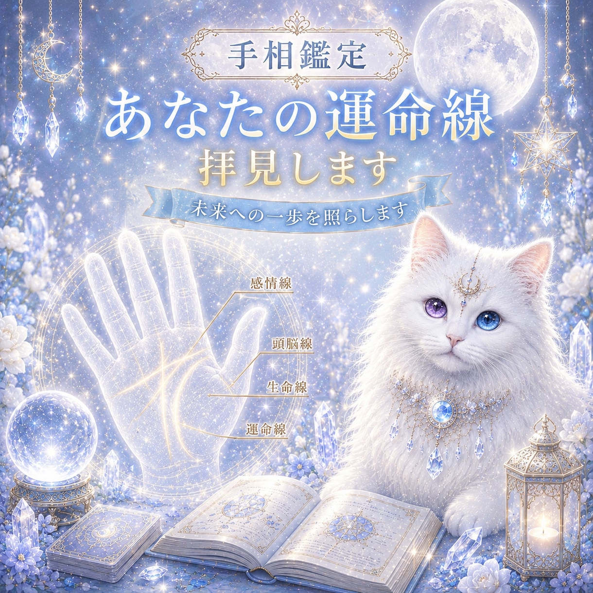 手相鑑定｜あなたの運命線どう変わるか丁寧に視ます 手相鑑定｜即日鑑定　気になるテーマ1つ丁寧に拝見します イメージ1